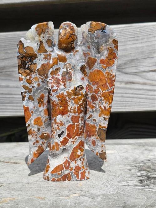 Grote Indonesische agaat engel, Verzamelen, Mineralen en Fossielen, Mineraal, Ophalen of Verzenden