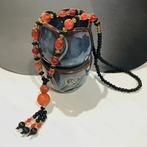 Lange ketting met grote kralen van agaat, Info.adorabeads@gmail.com, Want 18 Hoogvliet, Adorabeads, Overige kleuren