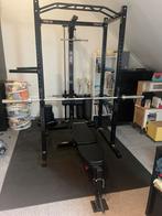 Power rek cage thuis trainen megatec atx, Sport en Fitness, Fitnessapparatuur, Ophalen, Zo goed als nieuw, Metaal, Krachtstation