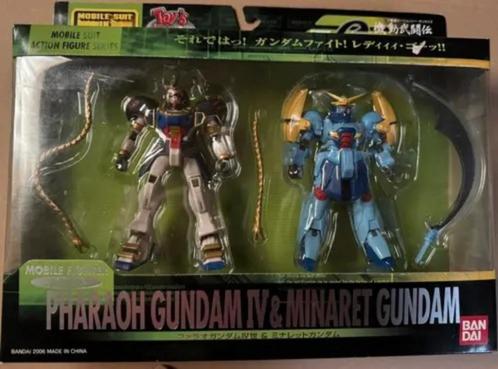 G Gundam -- MSIA Pharaoh Gundam en Minaret Gundam, Kinderen en Baby's, Speelgoed | Actiefiguren, Nieuw, Ophalen of Verzenden