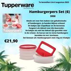 Tupperware Hamburger Diepvriesset, Ophalen of Verzenden, Nieuw, Rood