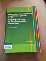 Gezondheidsbevordering en zelfmanagement door VP, Bohn Stafleu van Loghum, Ophalen of Verzenden, Zo goed als nieuw, HBO