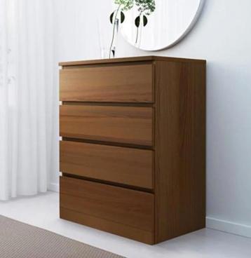 1x Malm Ikea ladekast, bruin - gebruikt [ZSM WEG] - afbeelding 2