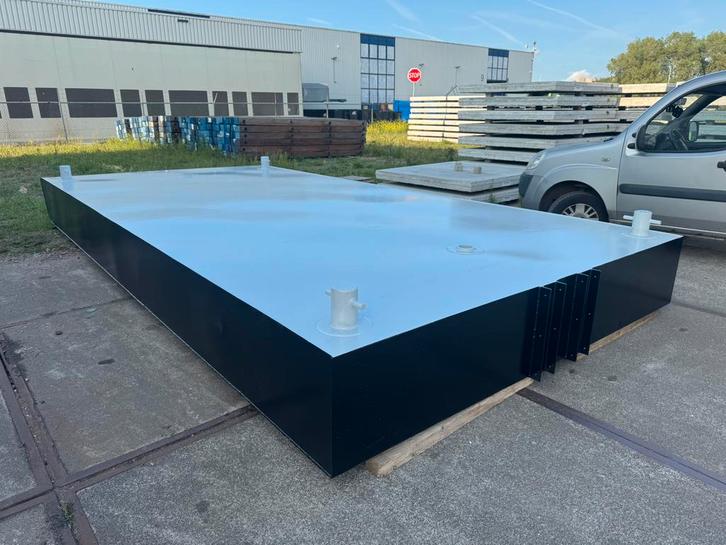 Werkvlot Ponton drijvend terras 6.00x3.00M, Watersport en Boten, Beroepsscheepvaart, Zo goed als nieuw, Ponton, Ophalen