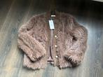 Faux fur vest, donkerbruin, mast S/M, Kleding | Dames, Truien en Vesten, Maat 38/40 (M), Bruin, Moocci paris, Ophalen of Verzenden
