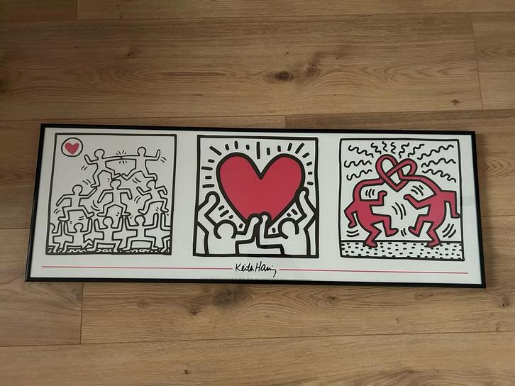 Keith Haring Print - Ingelijst, Antiek en Kunst, Kunst | Tekeningen en Foto's, Ophalen