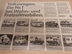 Campers Volkswagen bus T3 Westfalia Caddy folder 1e typen, Ophalen of Verzenden, Zo goed als nieuw, Volkswagen
