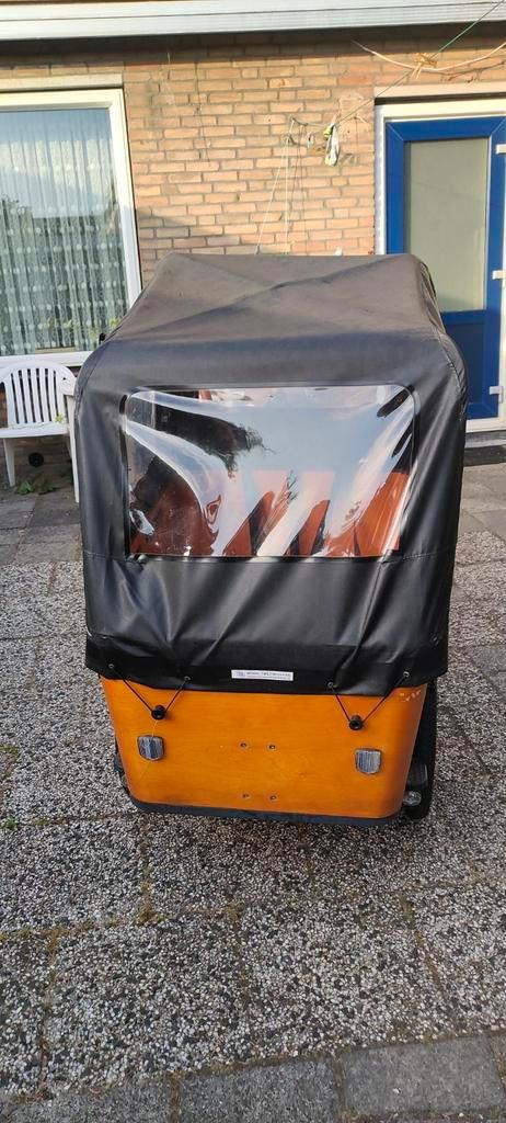 Elektrische Bakfiets Vogue Carry 3 met Huif, Fietsen en Brommers, Fietsen | Bakfietsen, Gebruikt, Overige merken, 4 kinderen of meer