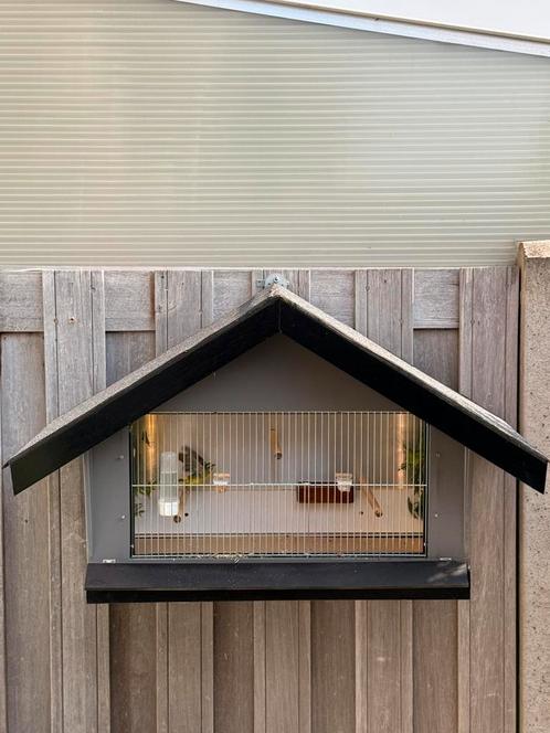 Merel/ Lijster kooi, Dieren en Toebehoren, Vogels | Hokken en Kooien, Zo goed als nieuw, Vogelkooi, Hout, Ophalen