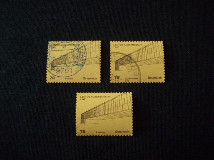3 Oostenrijkse postzegels Oostenrijk 2 gestempeld 1 postfris, Postzegels en Munten, Postzegels | Europa | Oostenrijk, Ophalen of Verzenden