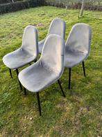 Eetkamerstoelen grijs, Tuin en Terras, Ophalen, Zo goed als nieuw, Kunststof