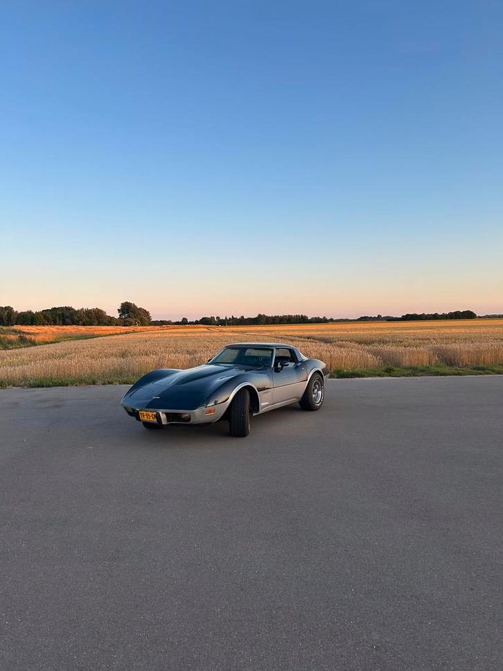 Chevrolet Corvette 5.7 AUT 1979 Blauw, Auto's, Chevrolet, Particulier, Corvette, LPG, Coupé, Automaat, Geïmporteerd, Blauw, Leder