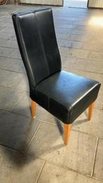 Eetkamer stoelen, Ophalen, Gebruikt, Zwart, Leer