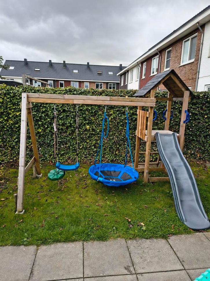 Speeltoestel klimrek schommel, Kinderen en Baby's, Speelgoed | Buiten | Speeltoestellen, Glijbaan, Ophalen