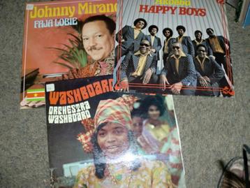 Surinam 3LP's Happy Boys/Johnny Miranda/Washboard Spirit beschikbaar voor biedingen