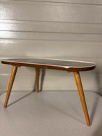 Vintage mid-century salontafel / bijzettafel – donker hout, Huis en Inrichting, Ophalen