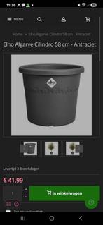 Elho Algarve Cilindro Potten, Tuin en Terras, Bloembakken en Plantenbakken, Ophalen, Kunststof, Gebruikt, Minder dan 60 cm