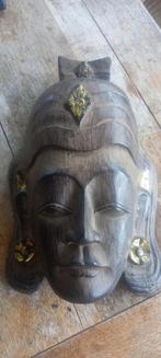 Indonesisch Houten Masker - Handgesneden, Ophalen of Verzenden
