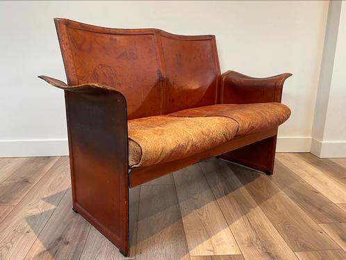 Loveseat Matteo Grassi, Huis en Inrichting, Banken | Sofa's en Chaises Longues, Zo goed als nieuw, Leer, Ophalen