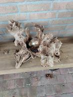 Unieke handgemaakte houten lamp, Nieuw, Ophalen of Verzenden, Landelijk, Minder dan 100 cm