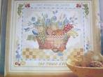 Borduurpatroon  Fruit Mand merklap    nr 3318, Verzenden, Nieuw, Handborduren, Patroon