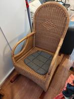 Vintage Schommelstoel rotan, Tuin en Terras, Ophalen, Zo goed als nieuw, Rotan