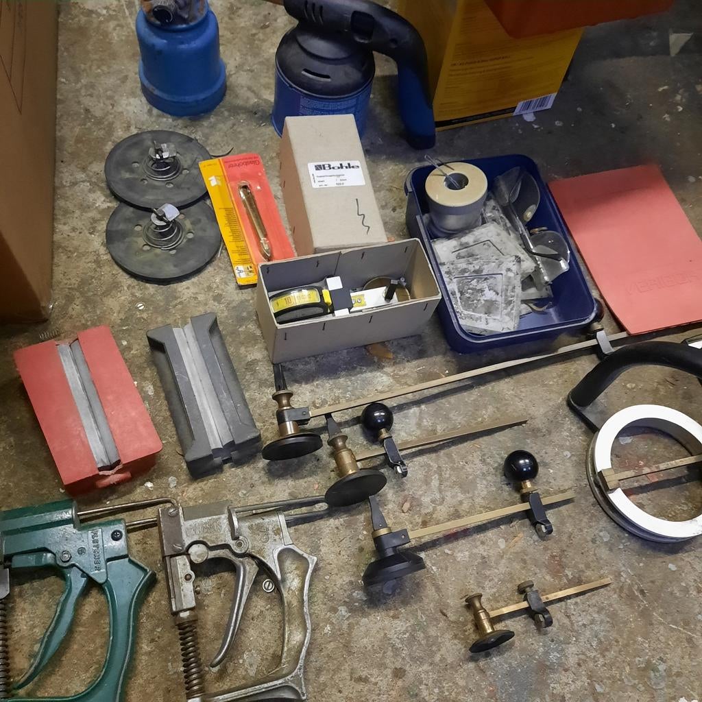 Materiaal voor de glasbewerker, glas snij gereedschap,bohle., Ophalen
