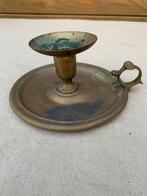 Antieke Bronzen Kandelaar met Handvat, blaker, Ophalen of Verzenden