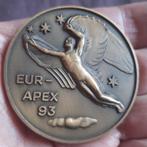 Bronzen Filatelie Penning met Queen Victoria Engeland, Postzegels en Munten, Penningen en Medailles, Verzenden, Overige materialen