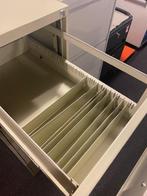 Dossierkast folio 74dx46brx133,5 hoog 1 lade met schotjes, Niet ingevuld, Minder dan 50 cm, Gebruikt, 100 tot 150 cm