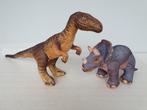 Jurassic Park: knuffels Triceratops - Velociraptor (1992), Ophalen of Verzenden, Gebruikt, Overige typen