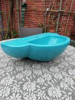58,5x34,5 Groot fonteintje kleine wastafel turquoise kleur, Antiek en Kunst, Ophalen
