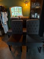 4 taupe stoelen, Gebruikt, Overige kleuren, Stof, Ophalen of Verzenden