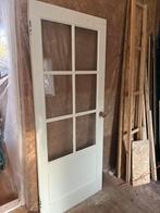 Binnendeur met glas, 199x82cm, Ophalen, Gebruikt, 80 tot 100 cm, Binnendeur