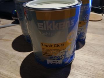 Sikkens Super Gloss jachtlak 253 pearl white 3x0,75l nieuw beschikbaar voor biedingen