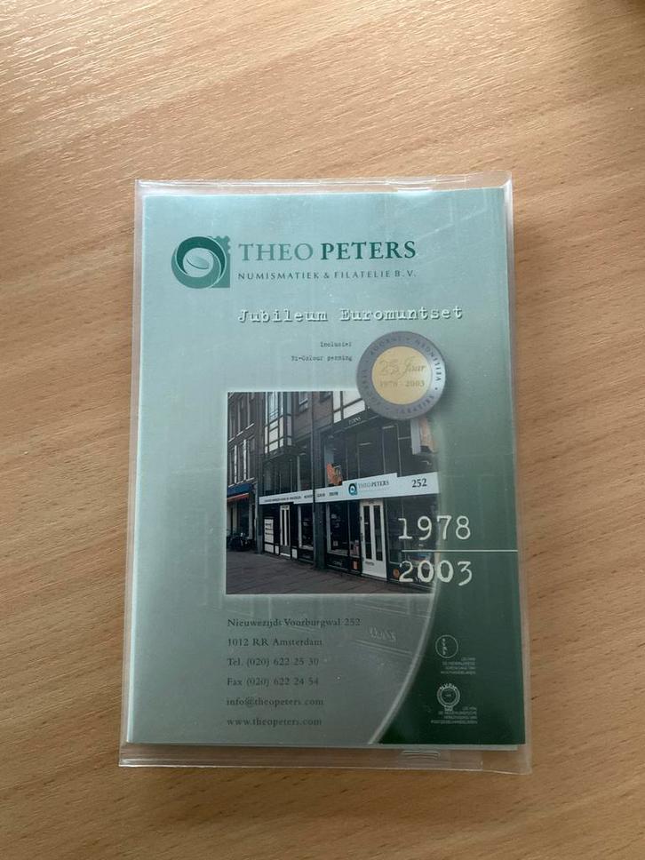 Nederlandse Euromuntenset Jubileum Theo Peters 1978-2003, Postzegels en Munten, Munten | Europa | Euromunten, Setje, Overige waardes