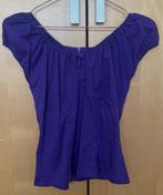 Hell Bunny Vixen Vintage Top - Paars, Ophalen of Verzenden, Zo goed als nieuw, Maat 46/48 (XL) of groter, Paars