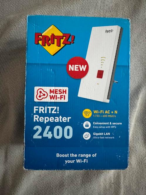 Fritz repeater 2400, Computers en Software, WiFi-versterkers, Nieuw, Ophalen of Verzenden