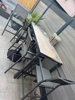 Tuinset Hoge Tafel + 4 Stoelen Bellagio, Ophalen, Gebruikt, Eettafel, Tuinset