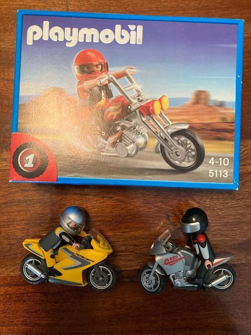Playmobil motoren - 3 stuks, waarvan 1 nog in doos, Kinderen en Baby's, Speelgoed | Playmobil, Gebruikt, Complete set, Ophalen of Verzenden