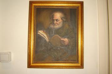 Stojan Vidinic schilderij painting old man reading