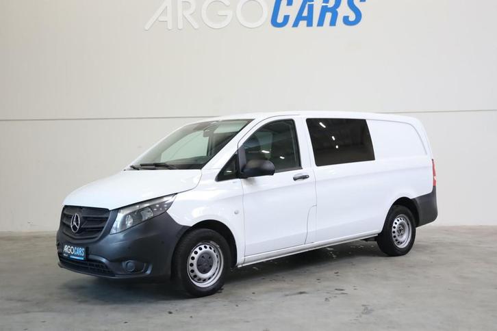 Mercedes-Benz Vito 111 CDI LANG DUBBEL CAB 6 ZITS CLIMA PDC, Auto's, Bestelauto's, Bedrijf, Te koop, ABS, Airbags, Airconditioning