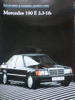 Mercedes 190E 2.3 16v 1984 1985 Brochure, Boeken, Auto's | Folders en Tijdschriften, Verzenden, Zo goed als nieuw, Mercedes