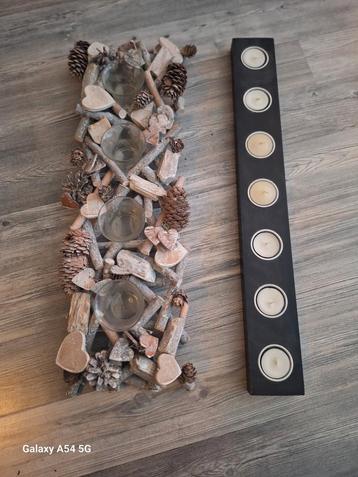 2x Waxinelichthouder - Sfeervolle Decoratie beschikbaar voor biedingen