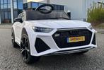 Kinder Auto Audi RS6 12v wit RC - Leder - Rubberband NIEUW, Kinderen en Baby's, Speelgoed | Buiten | Voertuigen en Loopfietsen