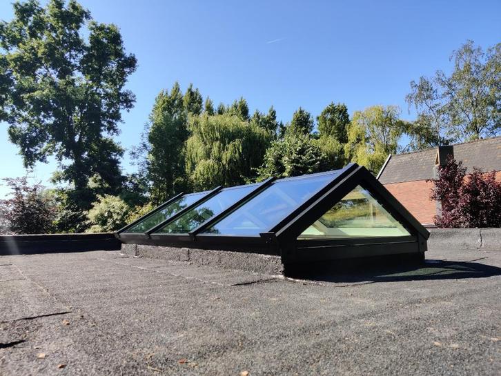 ALUMINIUM Koepel/lichtstraat/zadeldak/raam plat dak, Doe-het-zelf en Verbouw, Glas en Ramen, Nieuw, Dakraam, Minder dan 80 cm