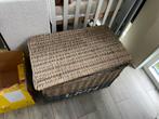 Mooie rieten mand met deksel, Minder dan 90 cm, Gebruikt, Ophalen of Verzenden, Minder dan 50 cm
