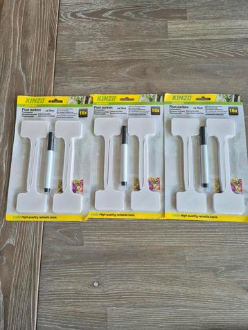 Kinzo plantmarkers met permanente stift beschikbaar voor biedingen