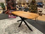 Eettafel Deens mangohout 160cm Direct/Leverbaar/Enschede, Nieuw, Vijf personen of meer, Metaal, 150 tot 200 cm