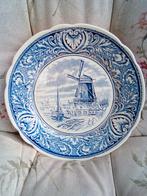 Antiek Delfts blauw wandbord., Ophalen of Verzenden
